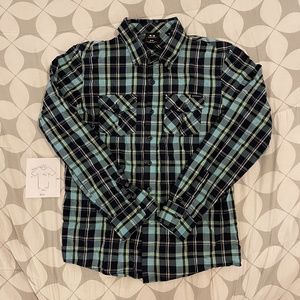 Oakley button down plaid shirt